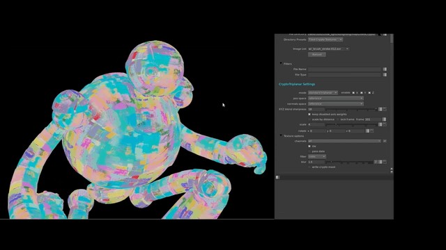 The Wild Robot painterly tool: layered-Cryptomatte ID pass